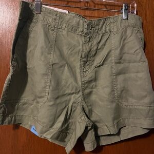 Olive Green Women's Shorts